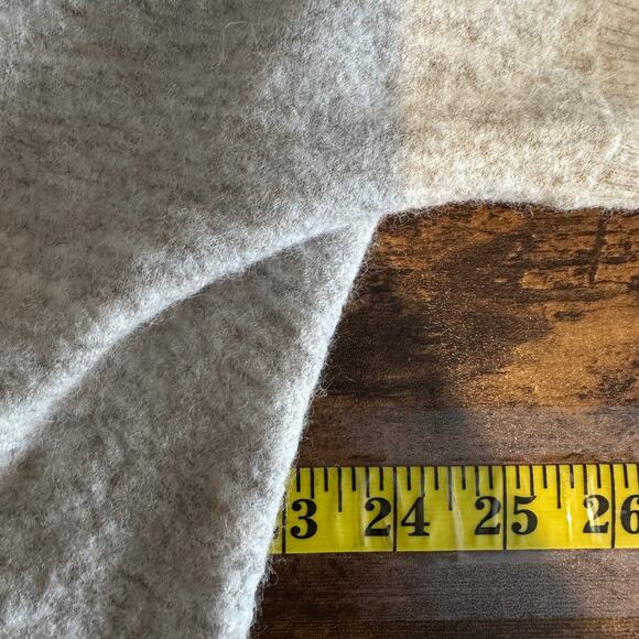 Mer Sea Open Cardigan Shrug Small Crop Medium Beige Wool Alpaca Quiet Luxury EUC - Picture 3 of 8